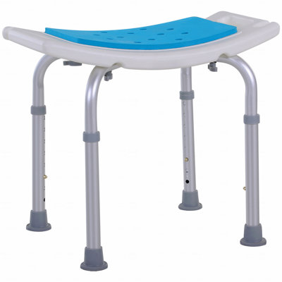 6-Level Adjustable Curved Bath Stool Spa Shower Chair Non-Slip Design