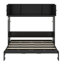 Lit escamotable double avec armoires de rangement