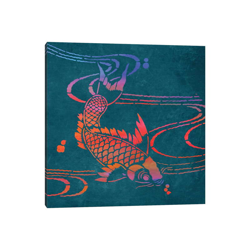 Koi I by Noah Bay - Wrapped Canvas Gallery-Wrapped Canvas Giclée, 30.48 cm H x 30.48 cm W