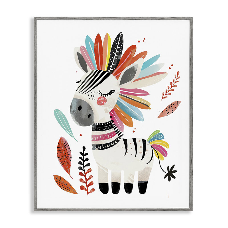  Giclée arc-en-ciel par zèbre par LSR Design Studio, Estampe numérique Farmhouse, H 30 po x l 24 po