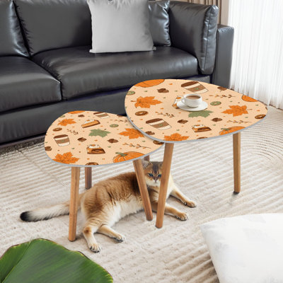 Ensemble de 2 tables gigognes Triangle Nesting