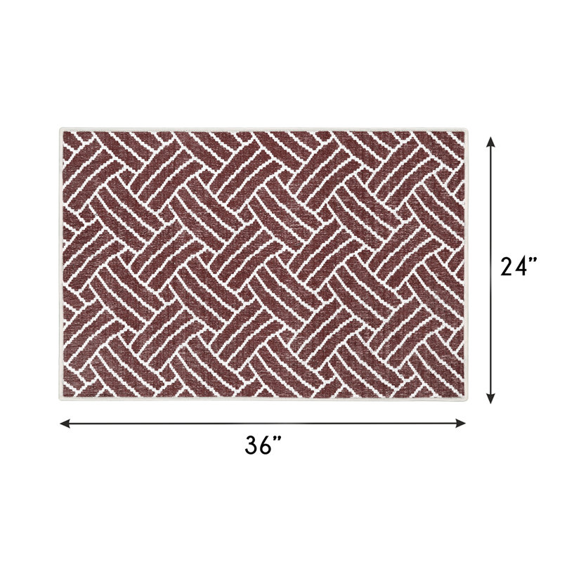 Tapis de cuisine Lavesha, Rouge