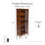 Bibliothèque en bois massif H 48,25 "Damon