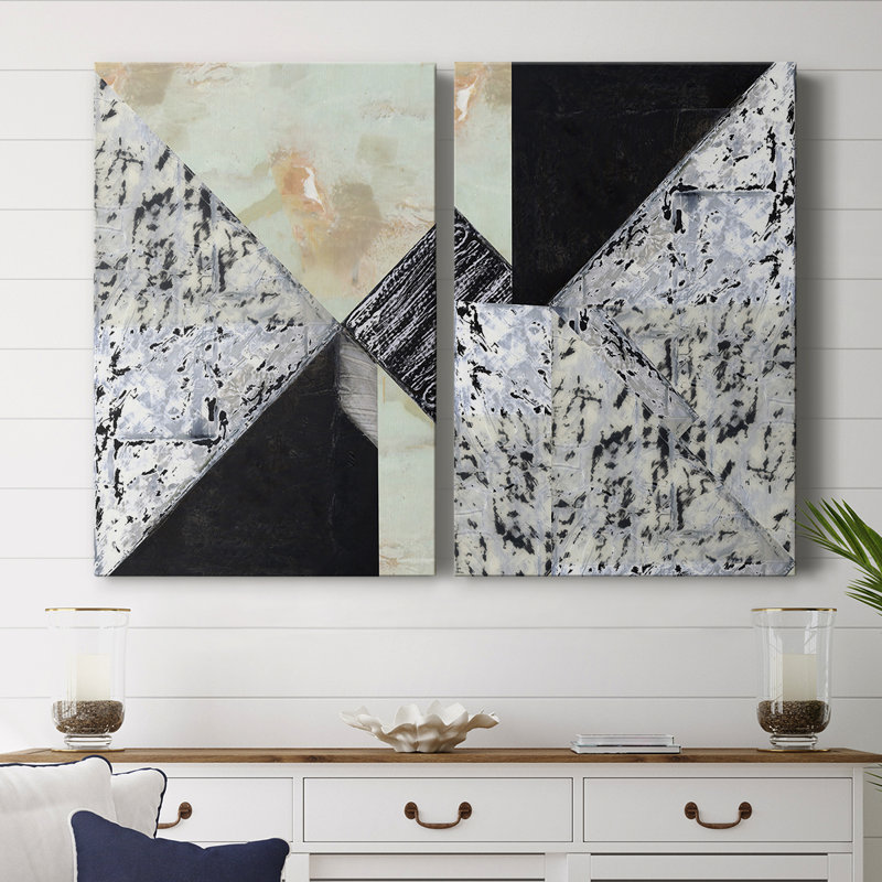 Tiles & Texture Abstract Angles I-Premium Gallery Wrapped Canvas -Ready to Hang