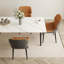 Ensemble de 2 chaises modernes en cuir minimaliste avec pieds en métal-1438906929