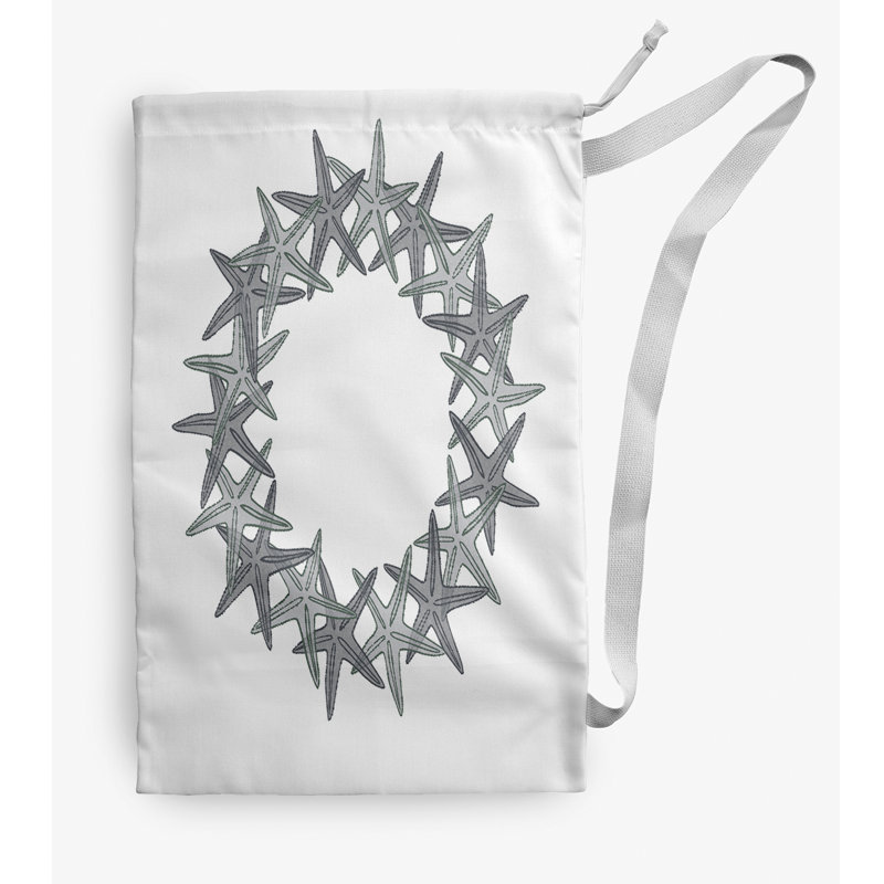 Sac à linge avec couronne Starfish, Moyen (H 36 po x l 28 po), gris