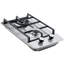 Plaque de cuisson au gaz, 12 pouces, 2 brûleurs, 12250 BTU maximum, surface de cuisson encastrée en acier inoxydable, convertible GPL / gaz naturel, protection par thermocouple
