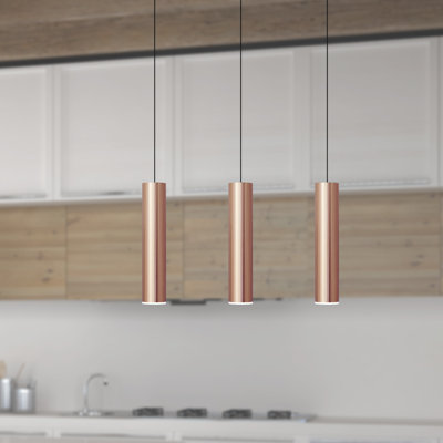 Luminaire suspendu pour îlot de cuisine 3 lumières Nevcivan