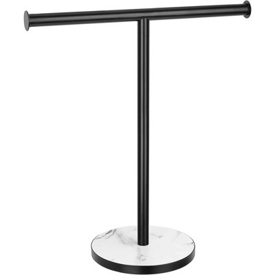 Wood 1 Countertop Towel Stand