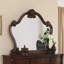 Miroir de commode Ventra, 51 po, bois de cerisier brun arqué classique-120291347
