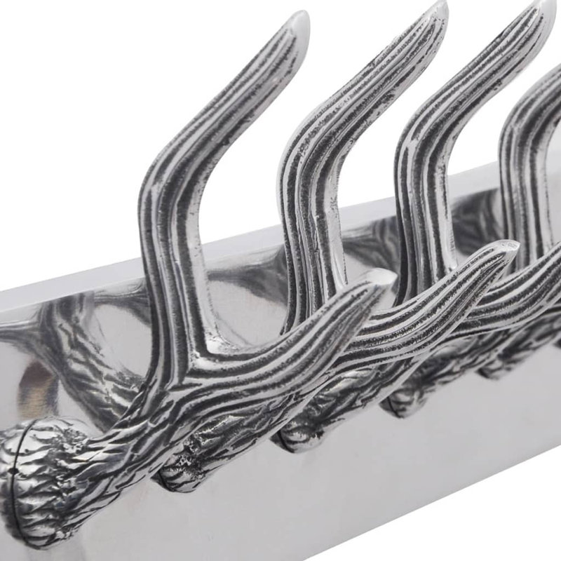 Alberto Metal Wall 6 - Hook Wall Mounted Coat Rack