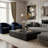 Genuine Marble Block Coffee Table - Nero Black Marble, 54" Extra Large