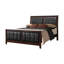 Ensemble de chambre à coucher 3 pièces avec commode et miroir Horne Cappuccino-80847580
