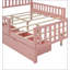 Wood Platform Bed with Guardrails on Both Sides and Two Storage Drawers-1061103787-1061103780