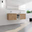 Meuble-lavabo à fermeture en douceur avec lavabo, petites tablettes de rangement, armoire combinée 24 po et 12 po
