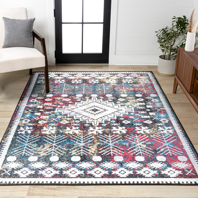 Dhiya Distressed Kilim Multi Rug, Rectangle 3' x 5'