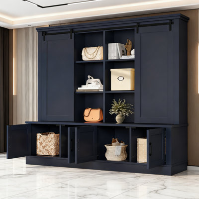 Armoire de rangement avec glissières