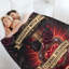 Jeté en flanelle de luxe empoisonné, couverture douce et chaude pour le canapé-lit du salon-133686416