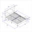 Full Double Size Upholstered Platform Bed, Solid Wood Slat Support Neutral Gray Fabric Frame, No Box Spring Needed