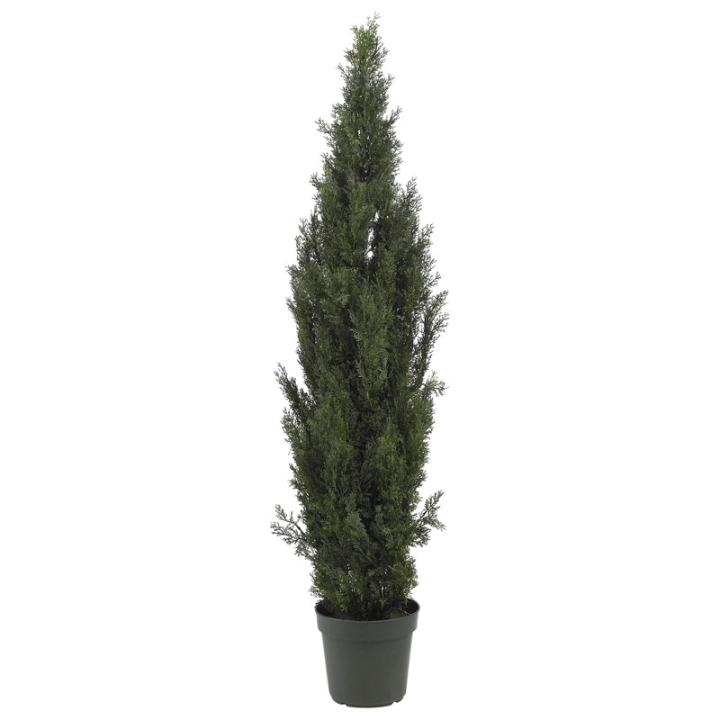 Faux Cedar Tree in Pot, 72" H x 26" W x 26" D