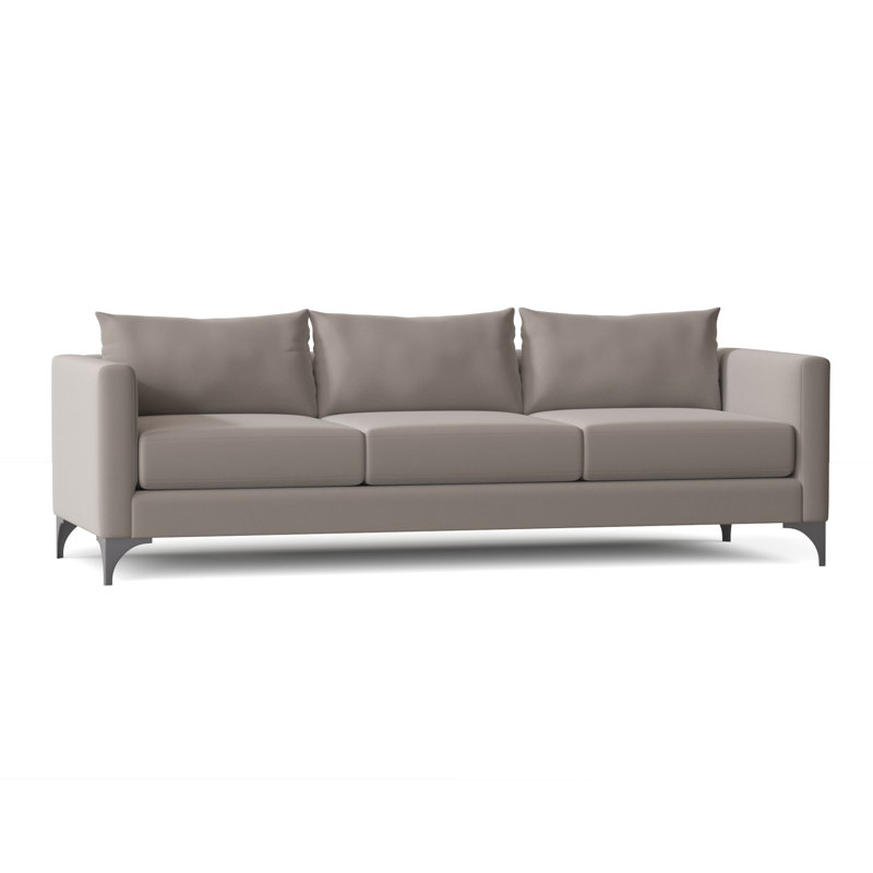 Vess 87'' Upholstered Sofa, Akiko Cement