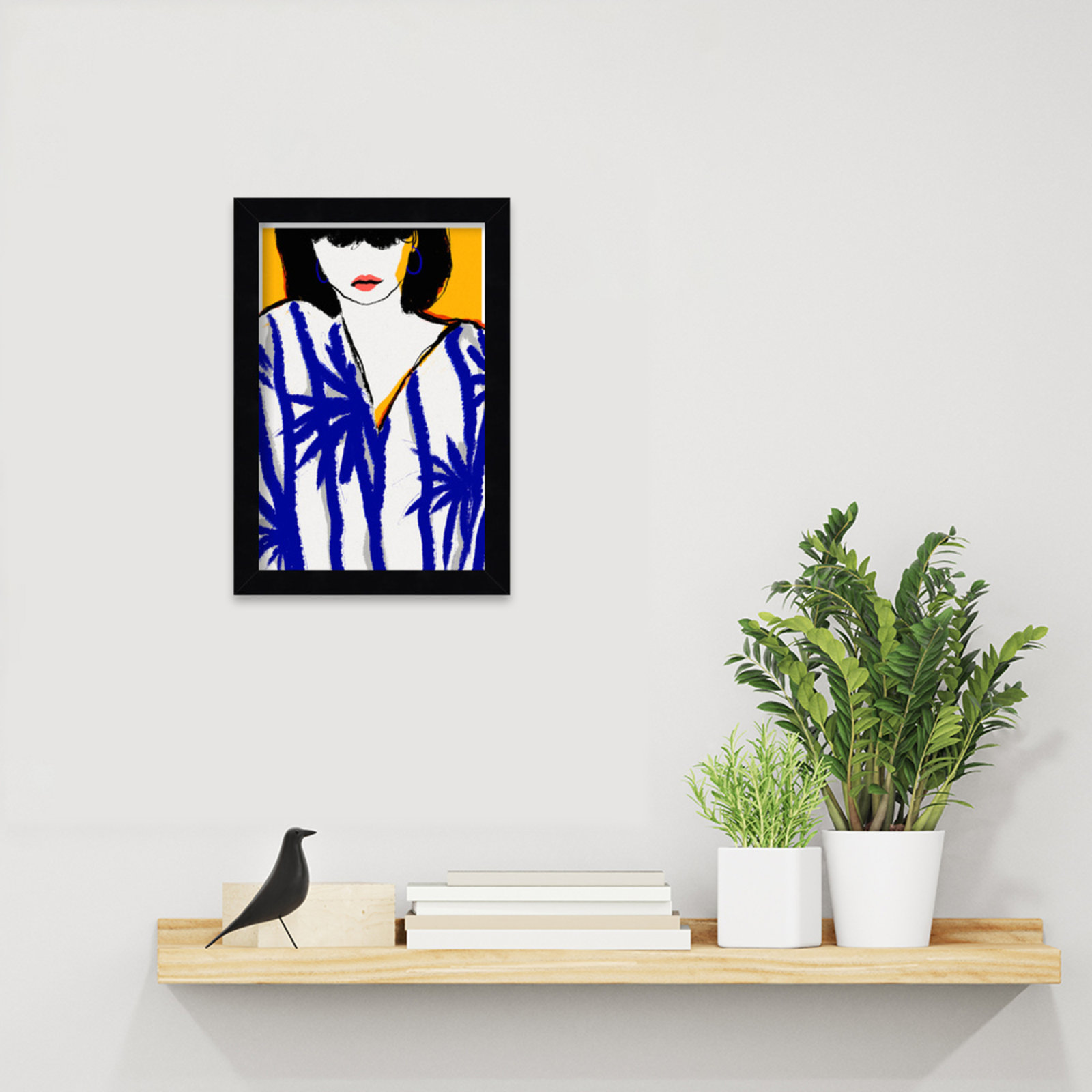 Galya "Summer Memories" Print by Treechild, Black, 13" H x 9" W