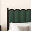 Base de lit plateforme en bois massif de style rétro Ines avec tête de lit tapissier en velours-991268221-991268192