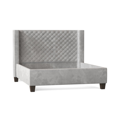 Bren Upholstered Wingback Bed