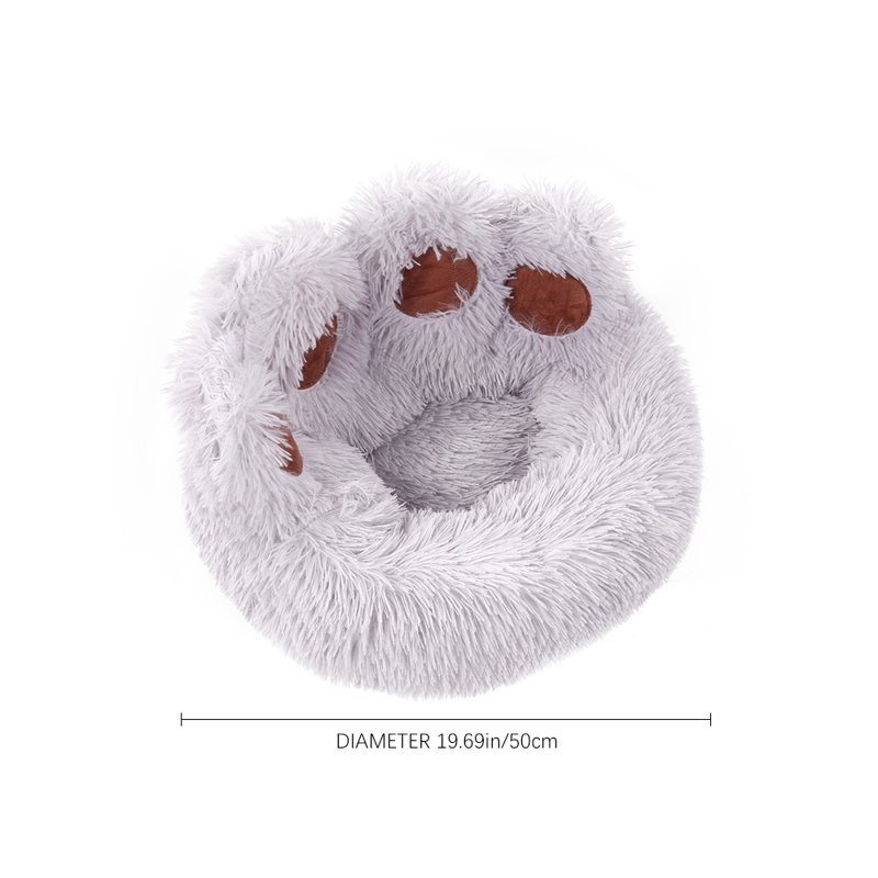 Plush Pet Bed, Grey, 50