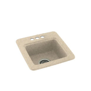 Évier de cuisine à montage sur plan 15 po L x 15 po