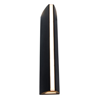 Gizi Matt Black 2 - Bulb 30cm H Integrated LED Outdoor Flush Mount