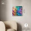 «Glittering Spectrum I», Acrylique coloré abstrait par Art Remedy, prêt à être accroché-1080250131