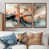 Brown Floater Framed Canvas