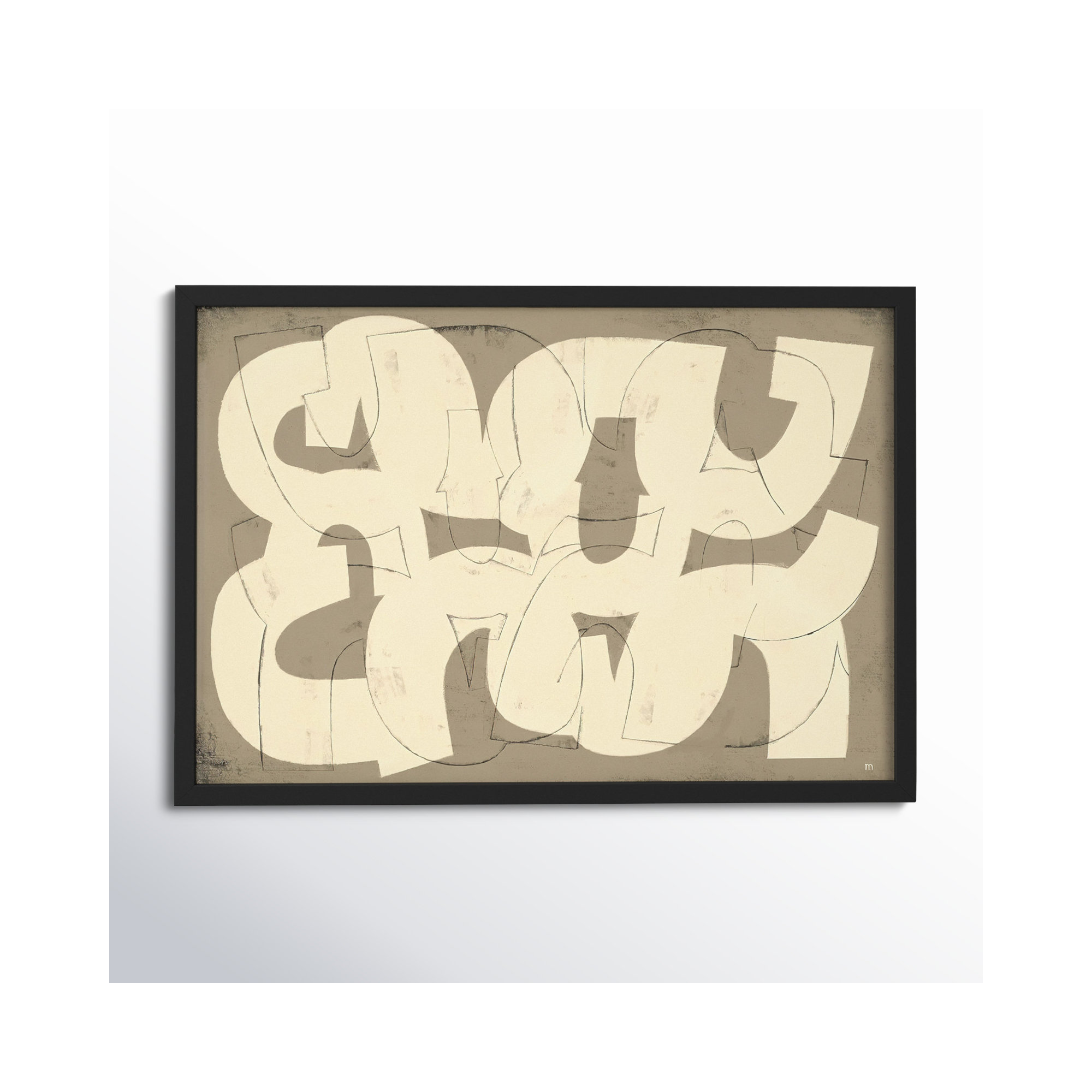 Drawing By StudioM by StudioM, Black Framed Paper, 14" H x 20" W x 1.25" D