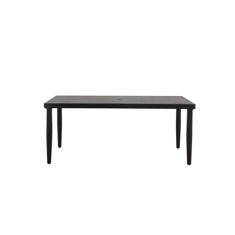 Table de salle à manger Orlando en métal, brun