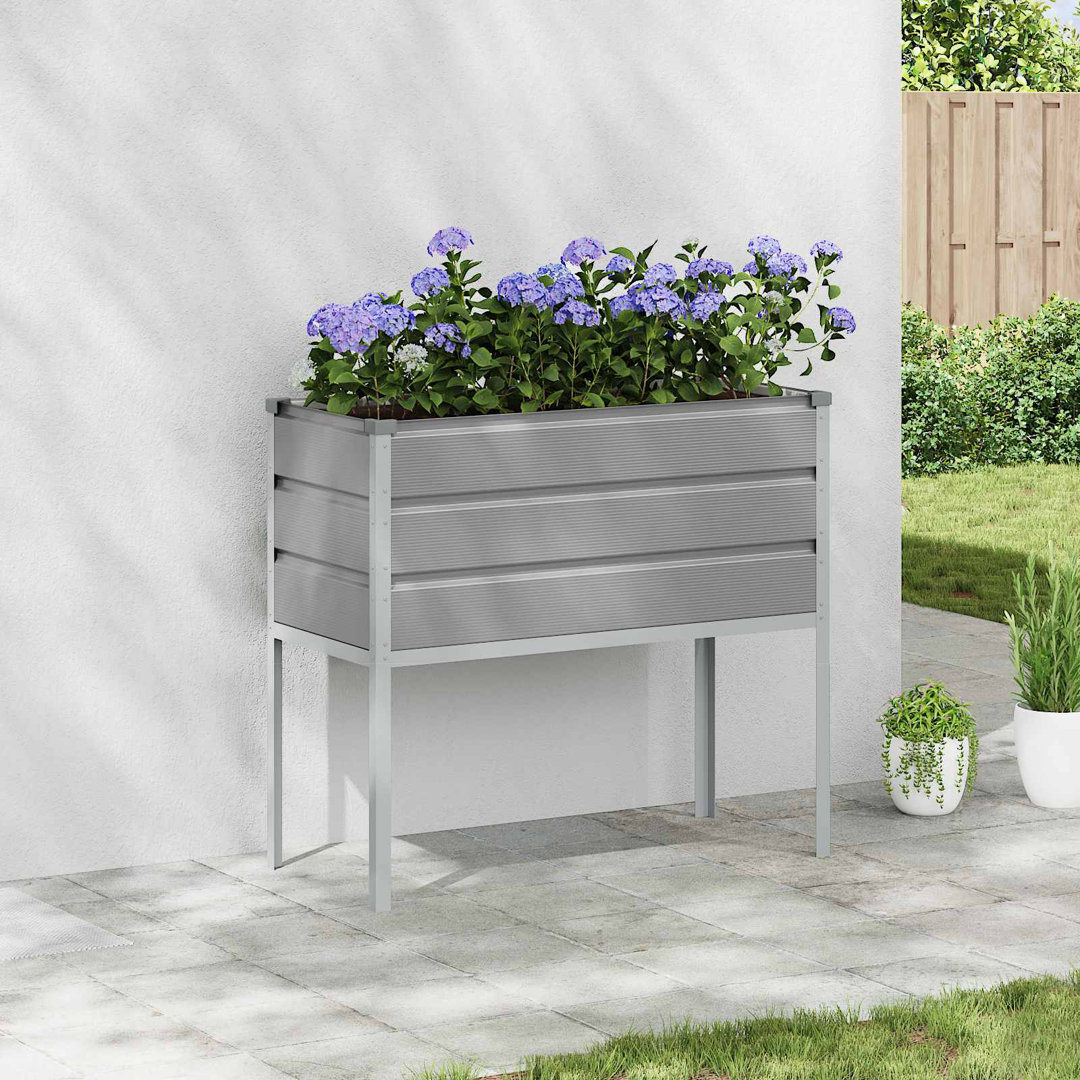 Planter 100 X 45 X 90 Cm Galvanised Steel