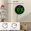 Horloge murale numérique avec affichage à DEL, horloge murale électrique avec température-1029116345