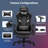 Upgraded Massage Gaming Chair 7-Point, Office Chair with Footrest & Lumbar Support, Thickened and Widened Cushions Backrest-1445606132