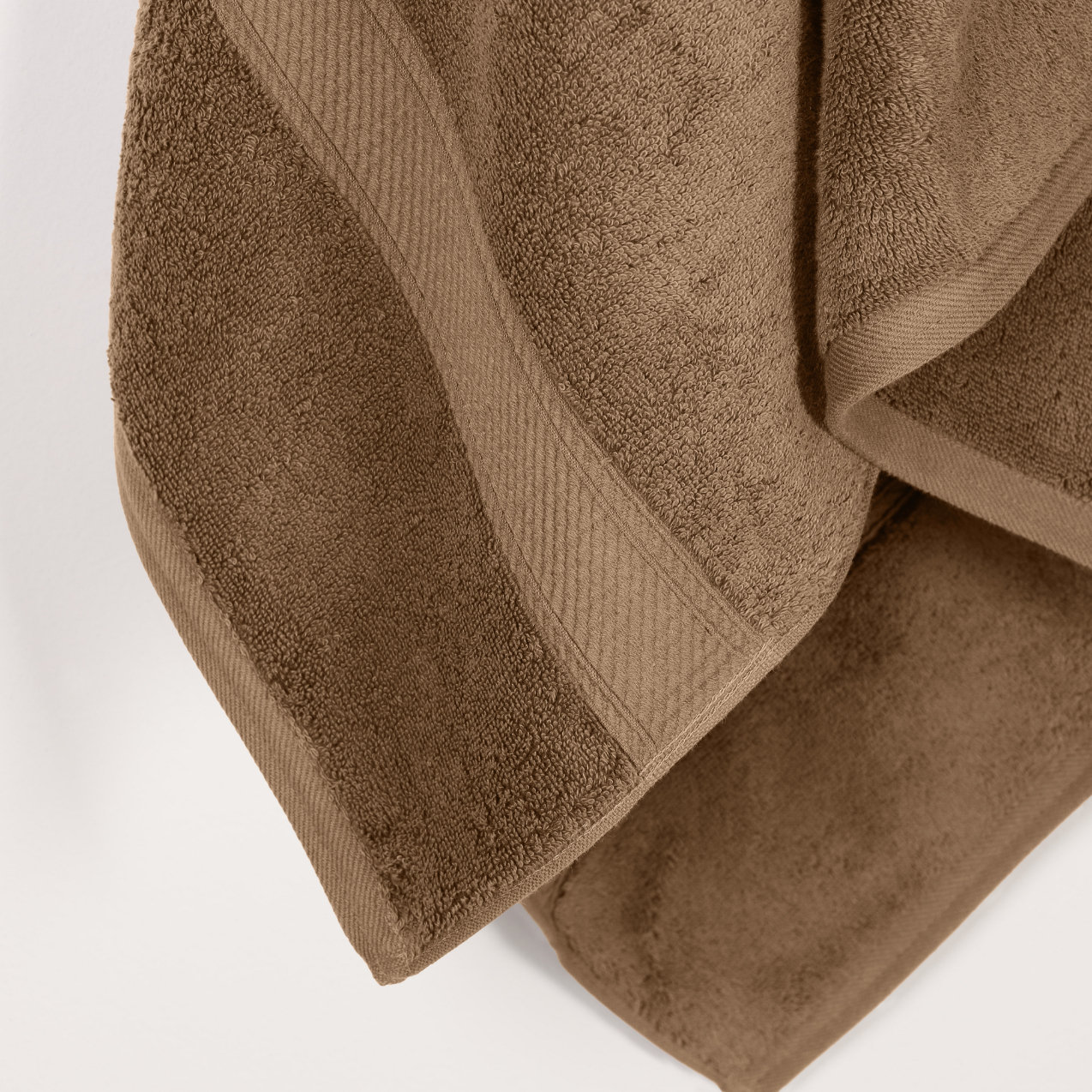 2-Piece Egyptian Cotton Bath Towel Set, Latte