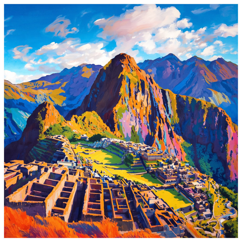 Coussins Machu Picchu, 20 x 20 inches