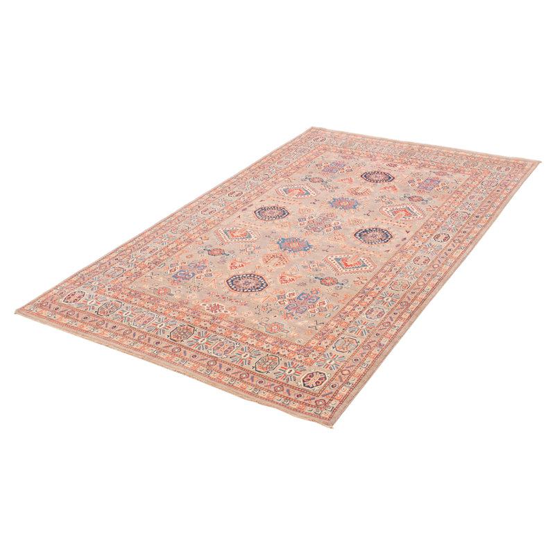 Tapis unique en laine noué à la main 6 pi 6 po x 9 pi 11 po nouvel âge Karlee