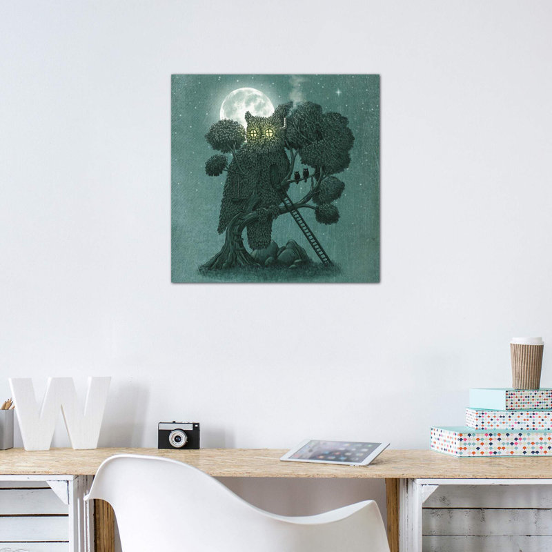 «Nightwatch Square» par Terry Fan - imprimé, Toile tendue, Pas de tapis, H 12 po x l 12 po x P 0,75 po