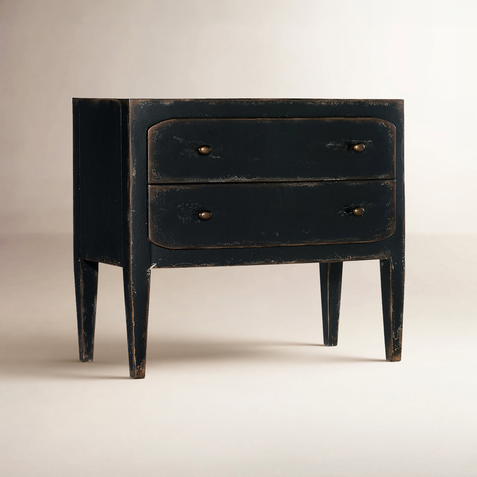 Chamberlain 2 - Drawer Nightstand, Black
