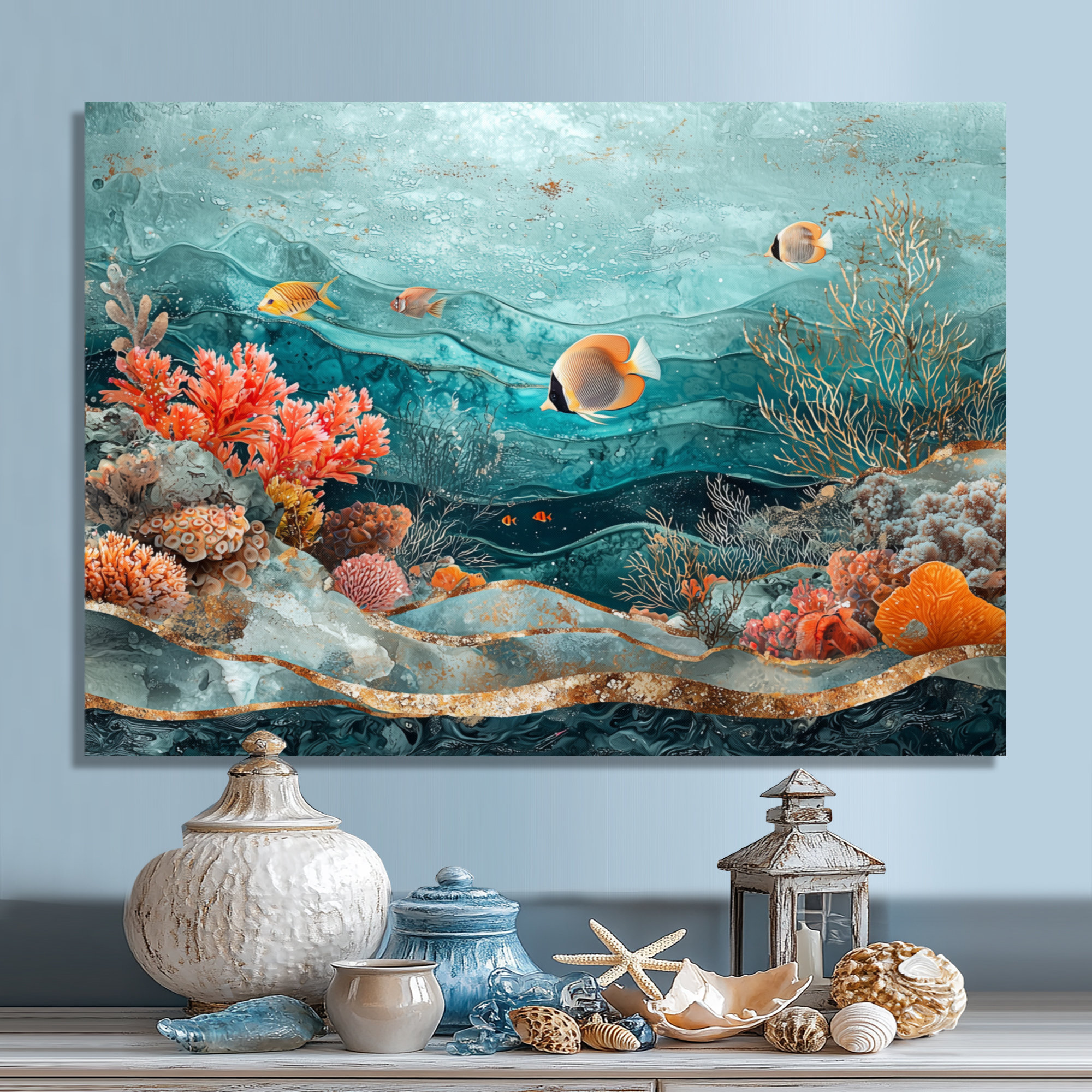 Coral Wall Decor - Etsy