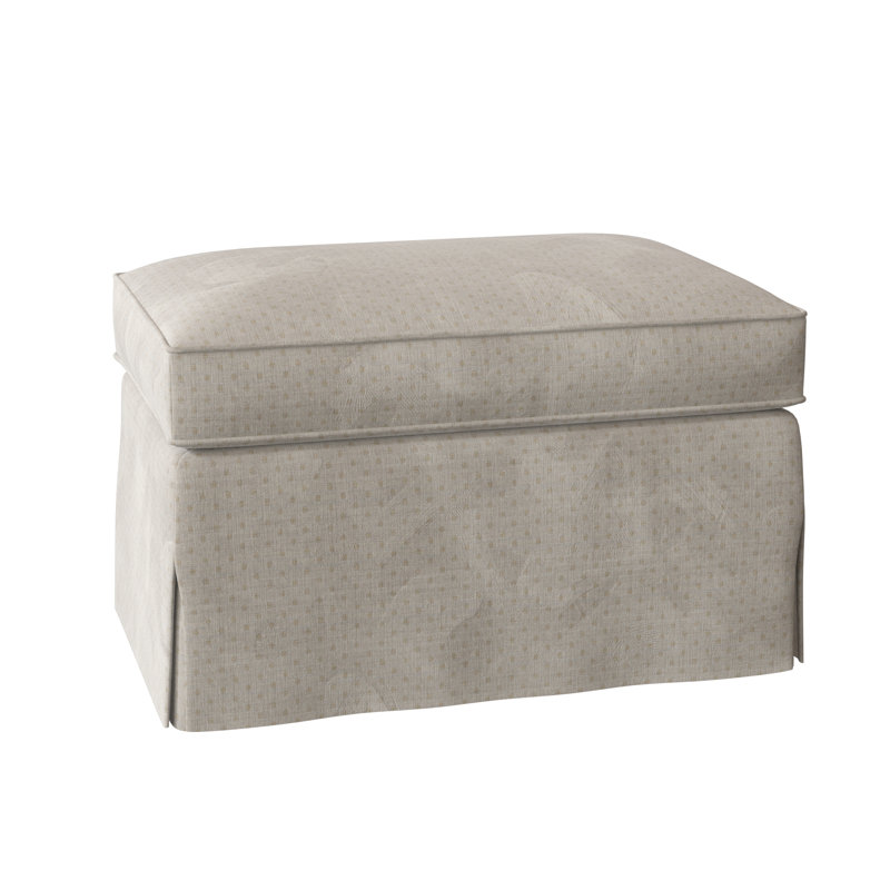 Madison Upholstered Ottoman, Arianna Ivory