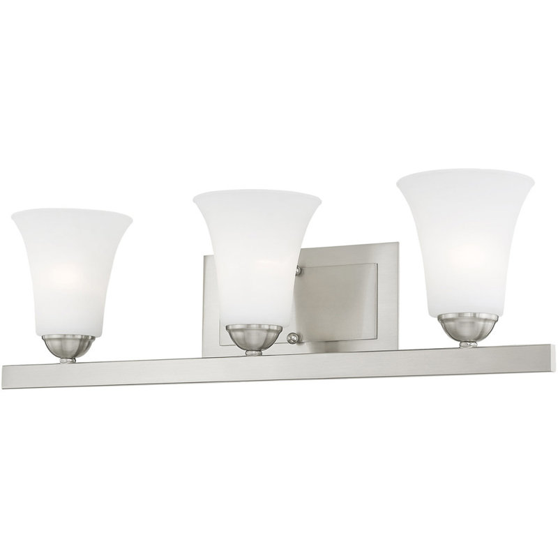Éclairage pour salle de bain 3 lumières Sedgley, Blanc