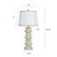 Lampe de table Abbott - abat-jour blanc-765204360