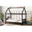 Twin House-Shaped Bed - And Fashionable For Bedroom House Minimalist Design To Suit Any Interior-1419011171