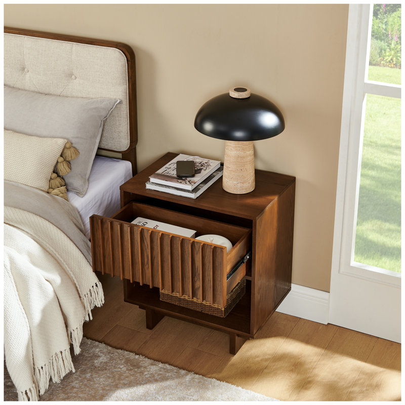 Table de chevet Mid-Century, Brown