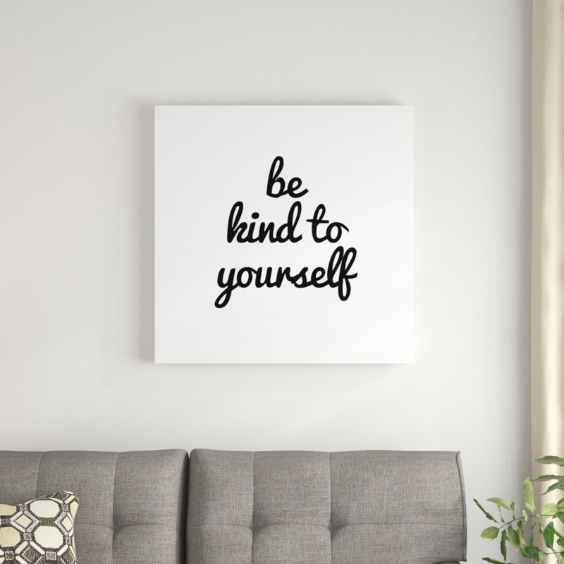 «Quotable VIII», art textuel sur toile, H 12 po x l 12 po, Toile tendue